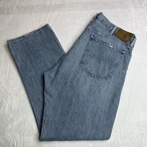Polo Ralph Lauren Jeans Men 38x32 Med Wash Blue Thompson Relaxed RN 41381